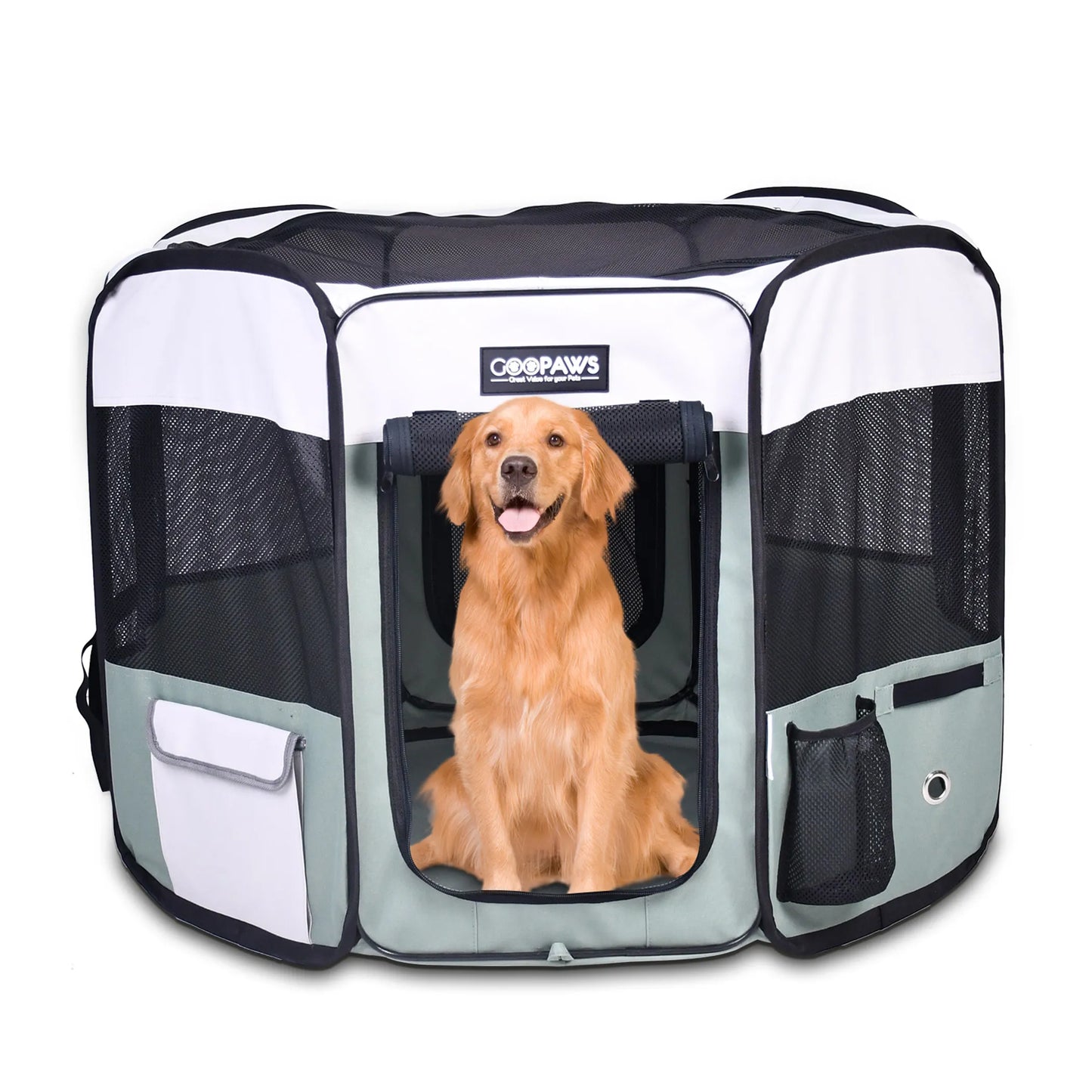 JESPET Pet Dog Playpens 36", 45" & 61" Portable Soft Dog Exercise Pen Kennel with Carry Bag