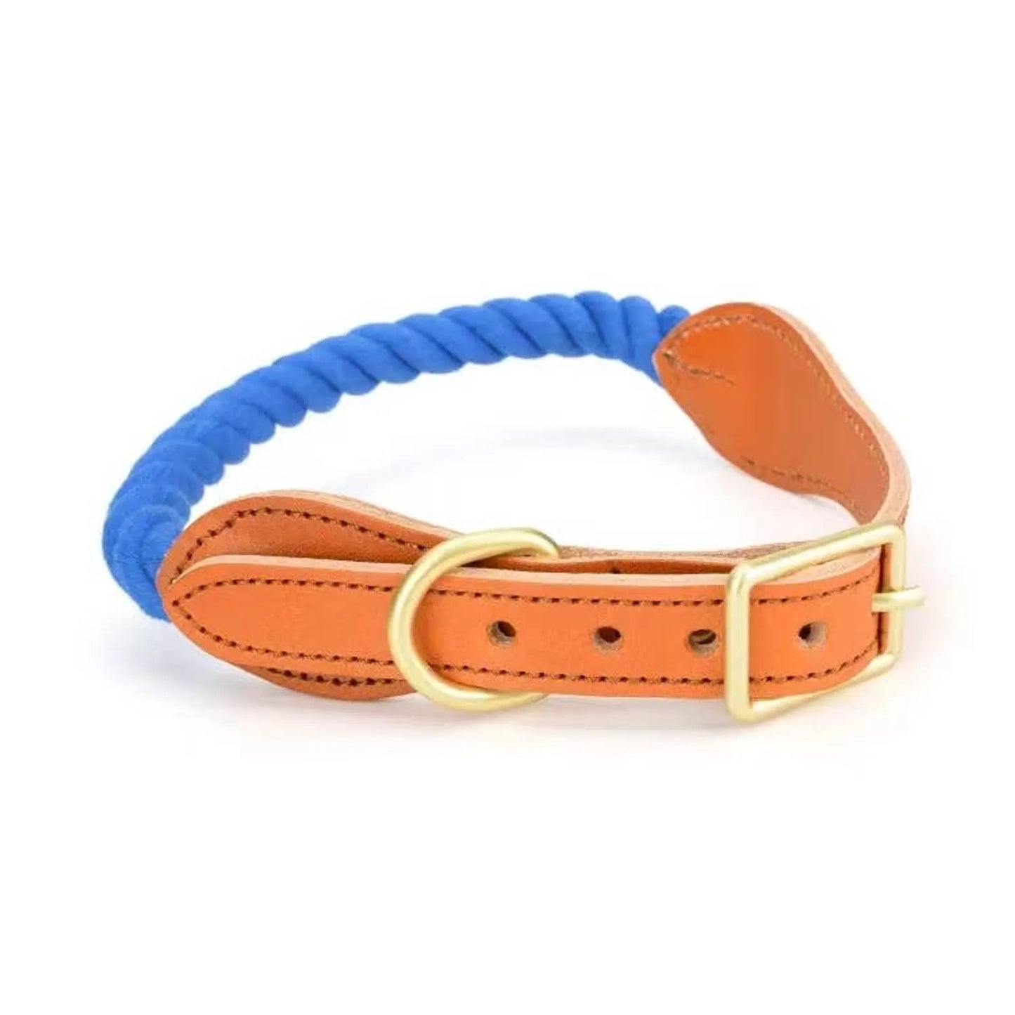 Luxe Royal Leather Rope Collar - Size: | Pack Of: 1