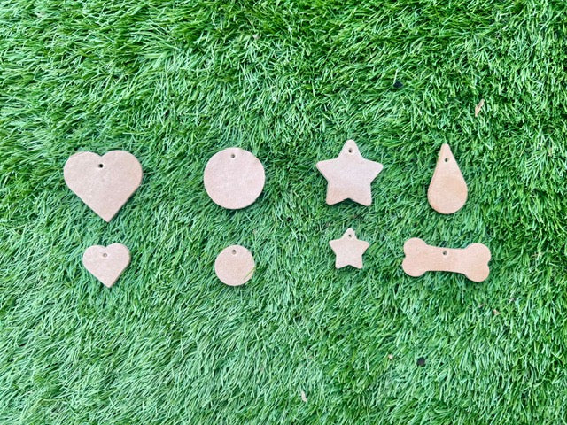 Stamped Leather Dog and Cat Tags / Charms