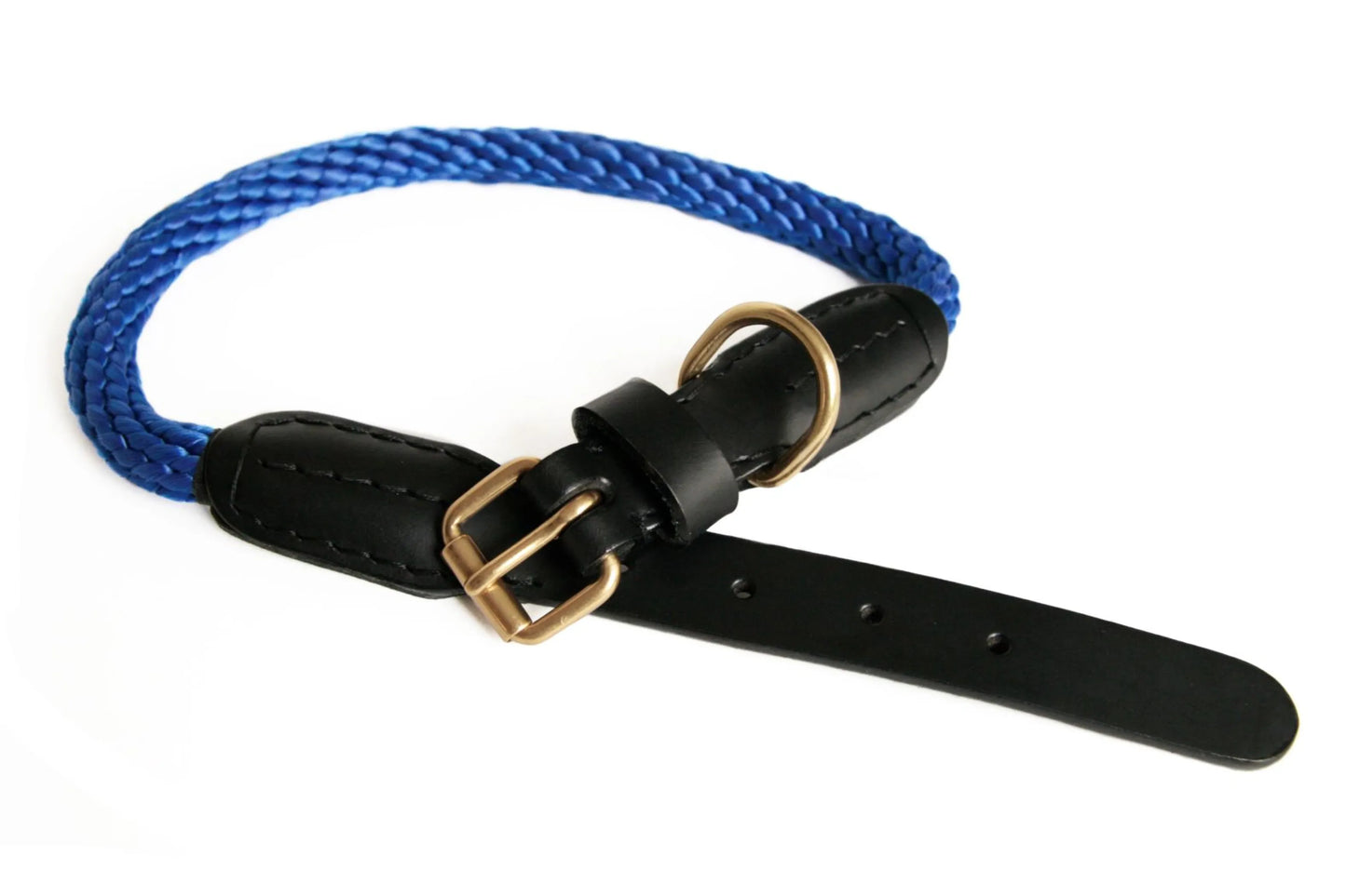 Rope and Leather Collar with Buckle (24 in)