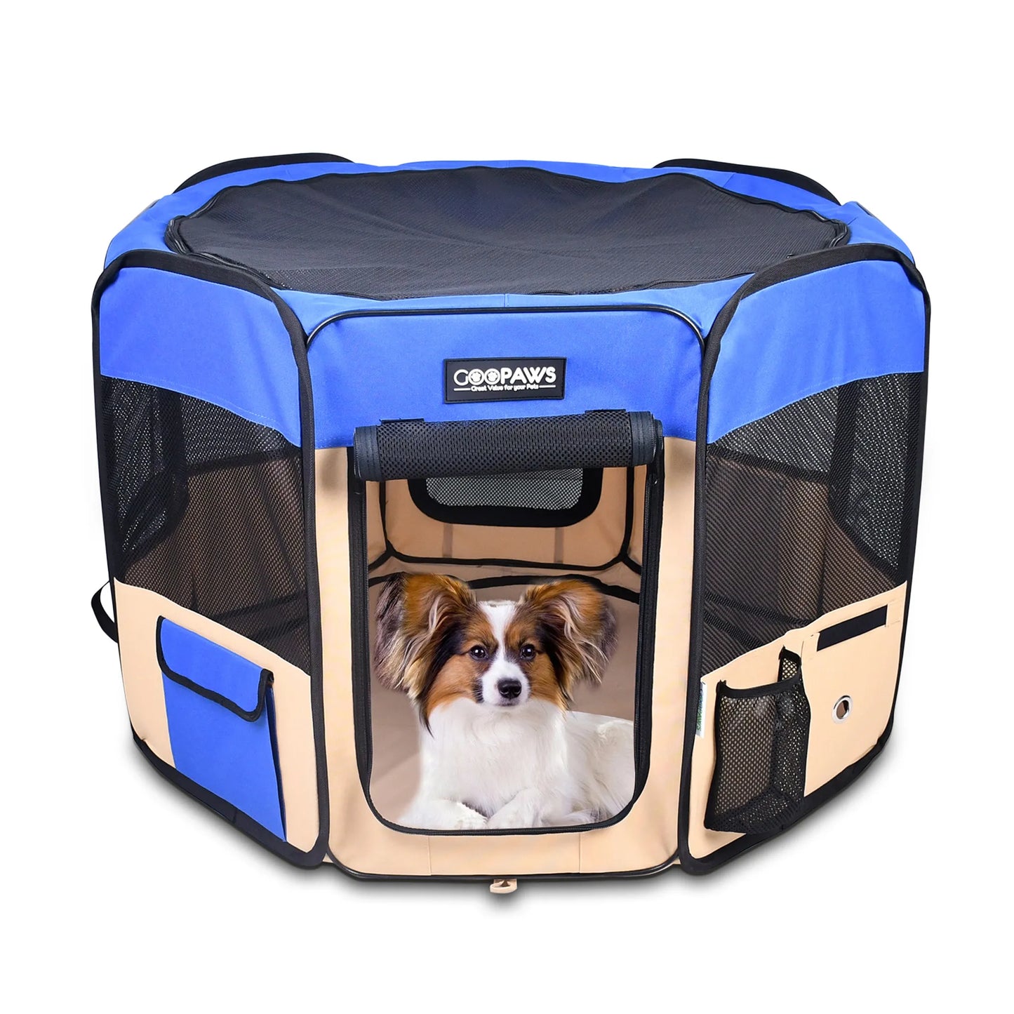 JESPET Pet Dog Playpens 36", 45" & 61" Portable Soft Dog Exercise Pen Kennel with Carry Bag