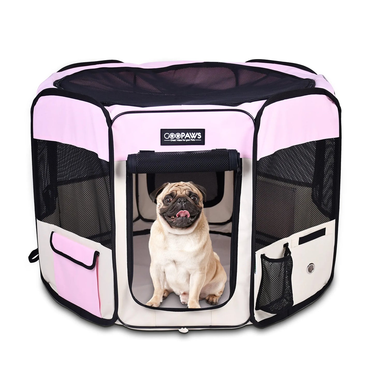 JESPET Pet Dog Playpens 36", 45" & 61" Portable Soft Dog Exercise Pen Kennel with Carry Bag