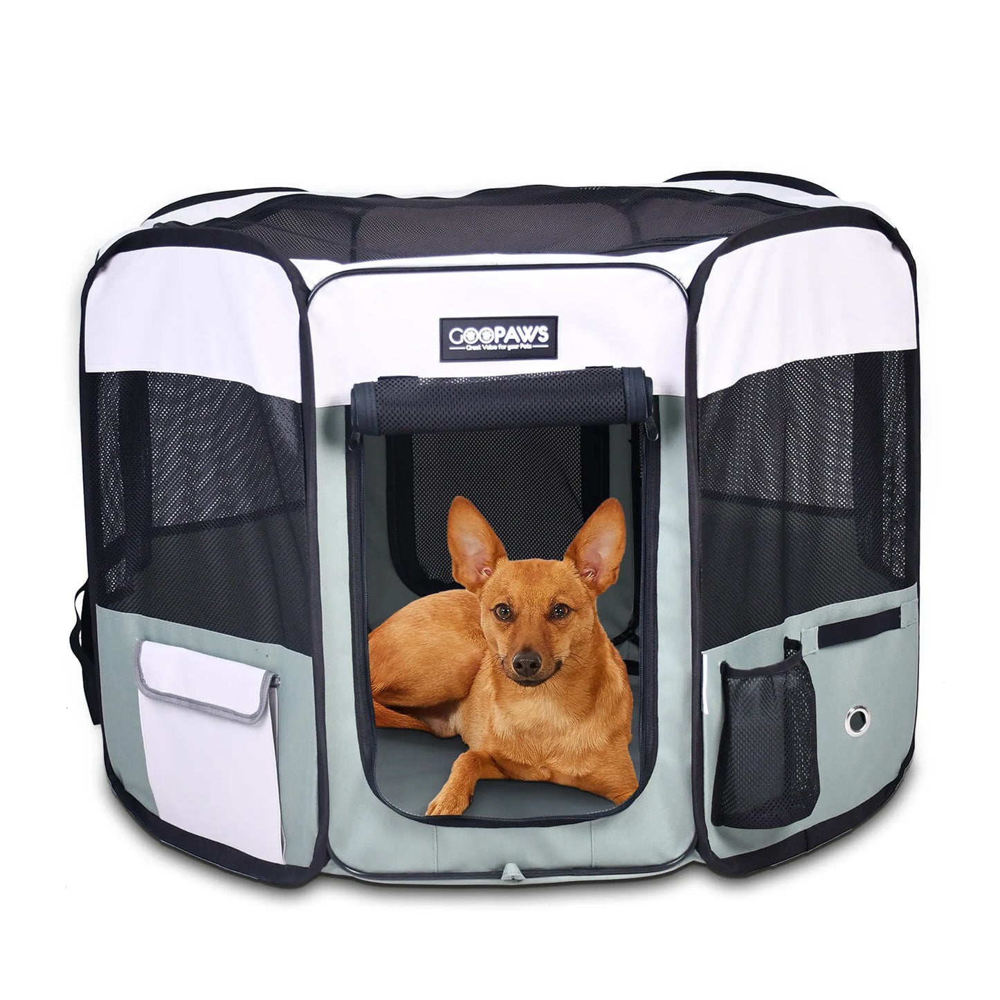 JESPET Pet Dog Playpens 36", 45" & 61" Portable Soft Dog Exercise Pen Kennel with Carry Bag
