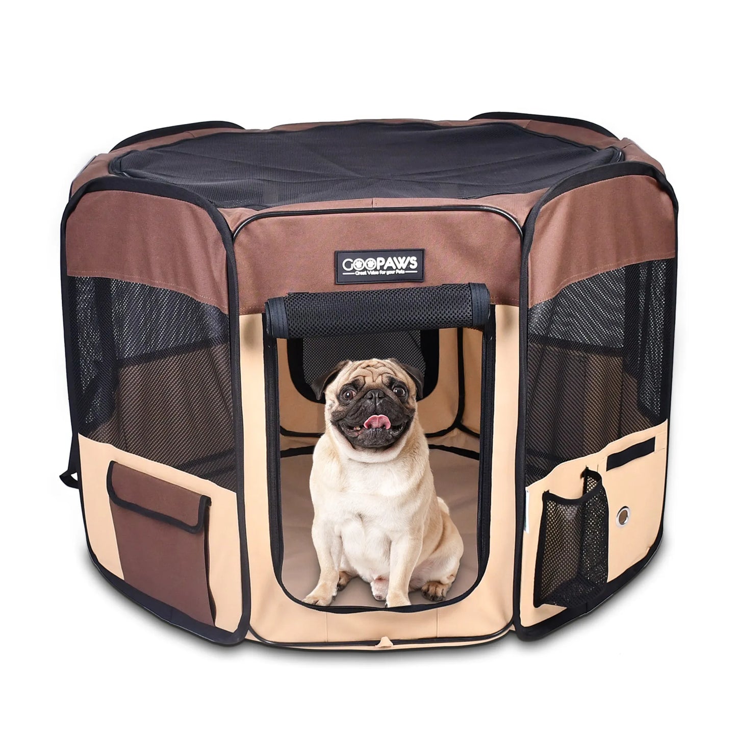 JESPET Pet Dog Playpens 36", 45" & 61" Portable Soft Dog Exercise Pen Kennel with Carry Bag