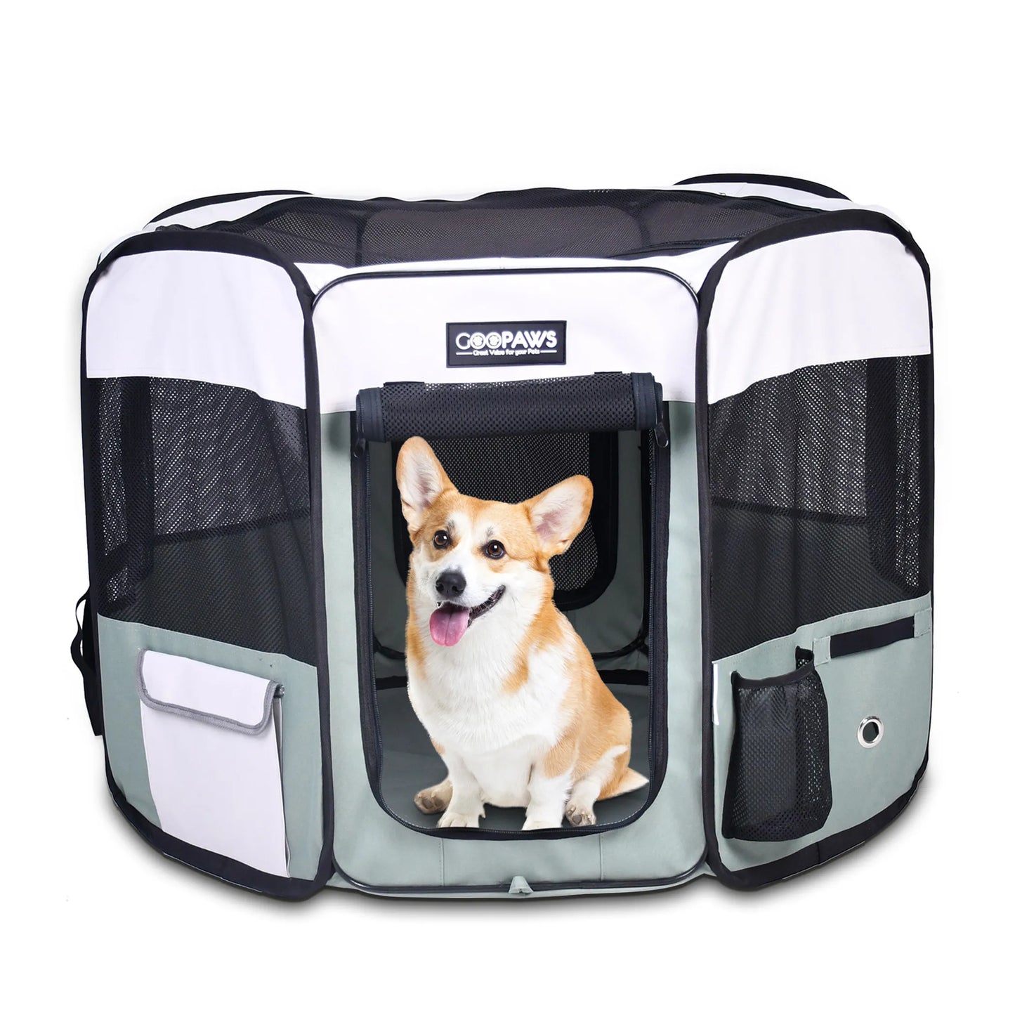 JESPET Pet Dog Playpens 36", 45" & 61" Portable Soft Dog Exercise Pen Kennel with Carry Bag