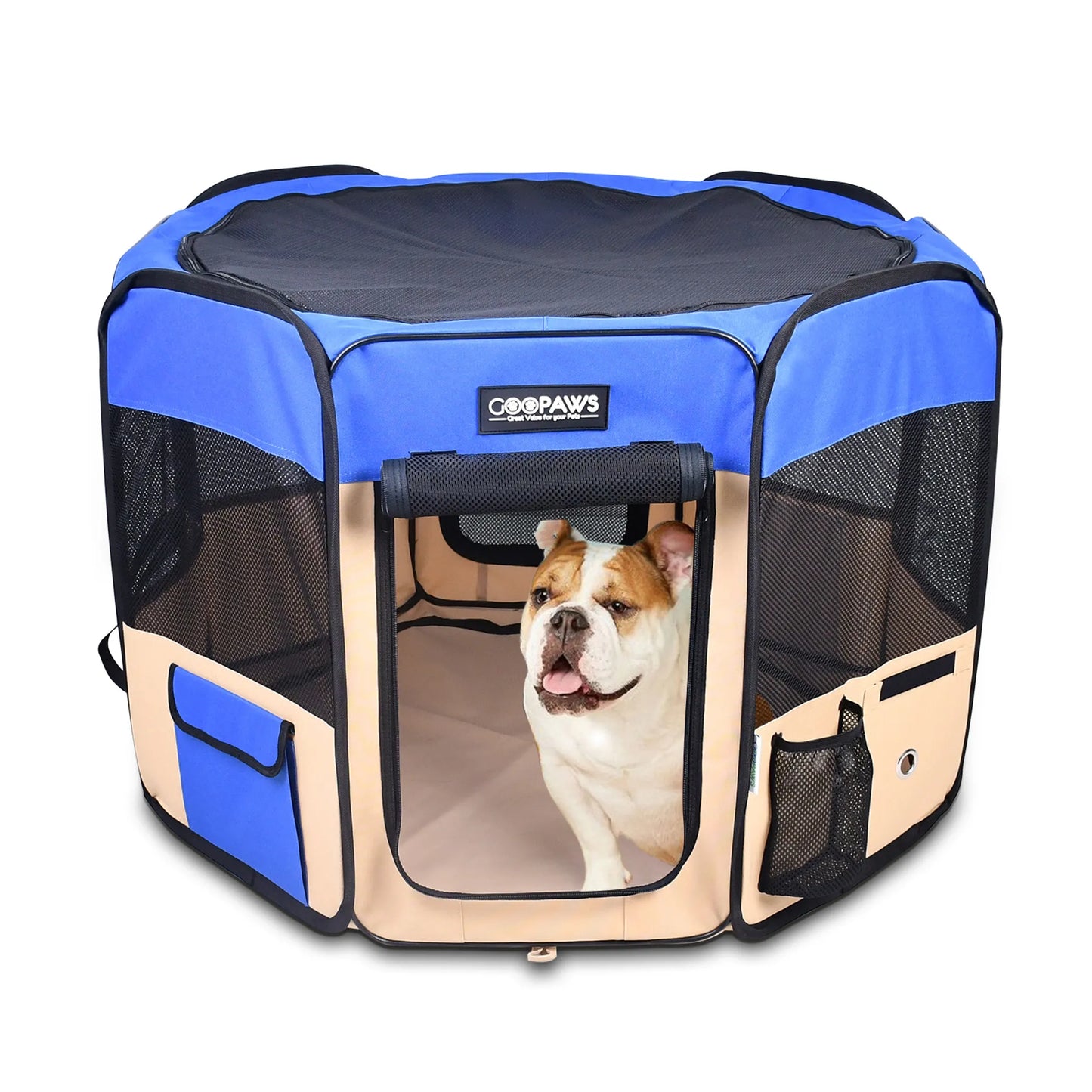 JESPET Pet Dog Playpens 36", 45" & 61" Portable Soft Dog Exercise Pen Kennel with Carry Bag