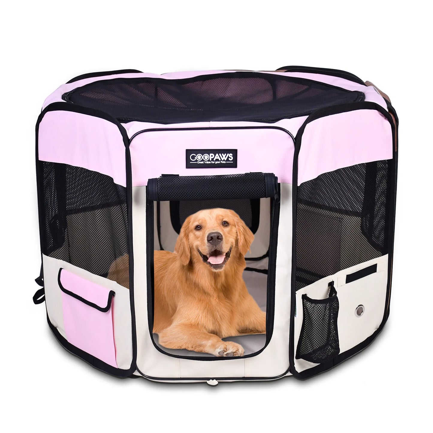 JESPET Pet Dog Playpens 36", 45" & 61" Portable Soft Dog Exercise Pen Kennel with Carry Bag