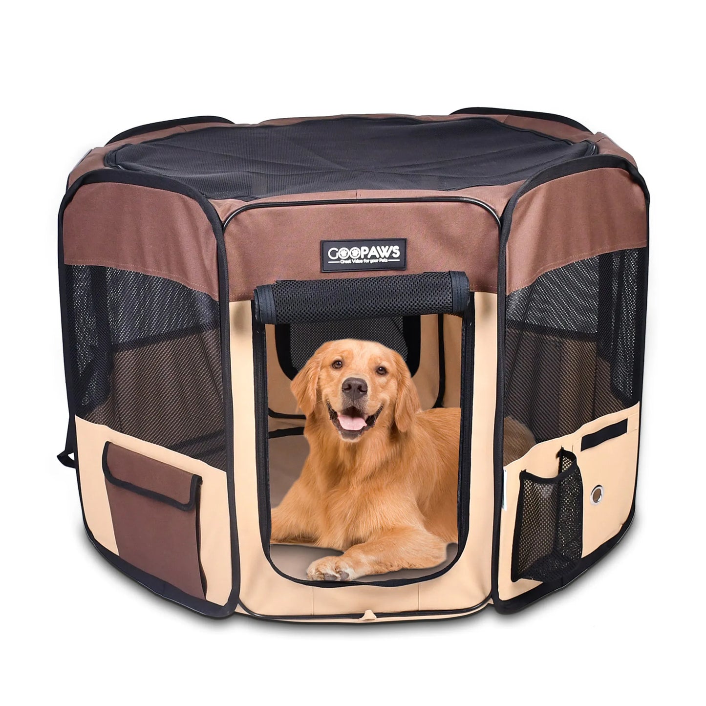 JESPET Pet Dog Playpens 36", 45" & 61" Portable Soft Dog Exercise Pen Kennel with Carry Bag