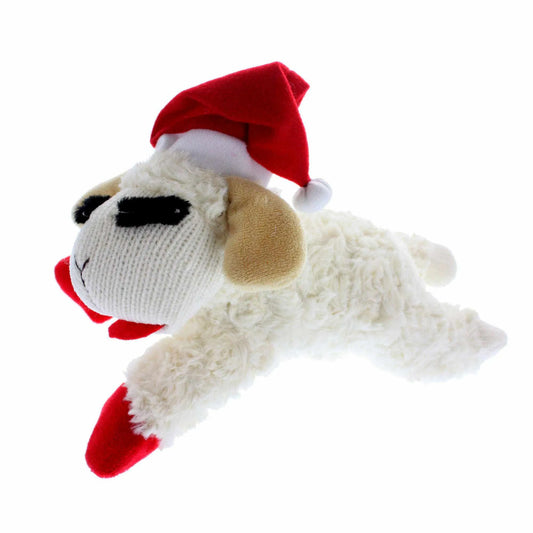 Multipet Holiday Lamb Chop w/ Santa Hat