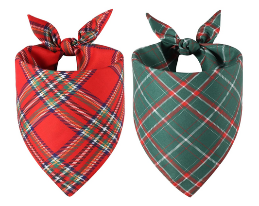 Holiday Plaid Bandana